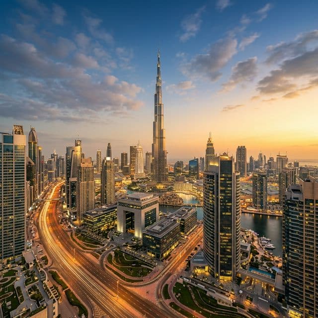 Burj Khalifa and Dubai skyline